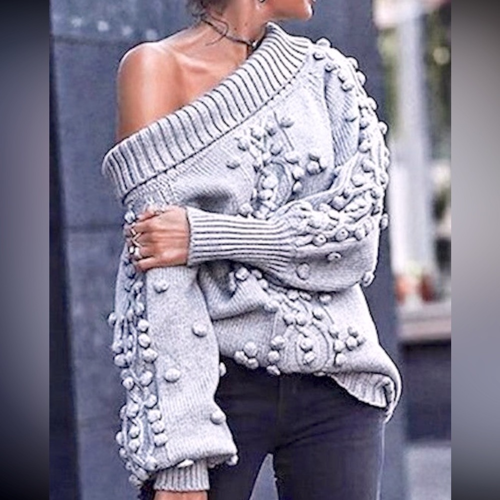 Off the should loose fit sweater NWT